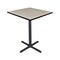 Cain Cain Cafe Tables, 36 W, 36 L, 42 H, Wood, Metal Top, Maple TCB3636PL - alternate 1